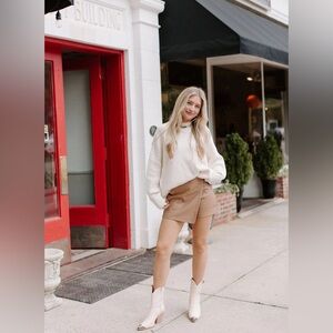 Vestique Leather Skort